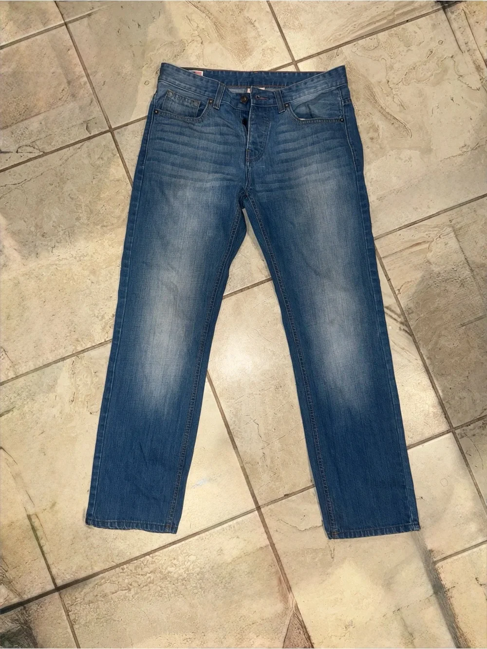 True Religion Ricky Jeans Men’s 32 Light Wash Made in USA Denim